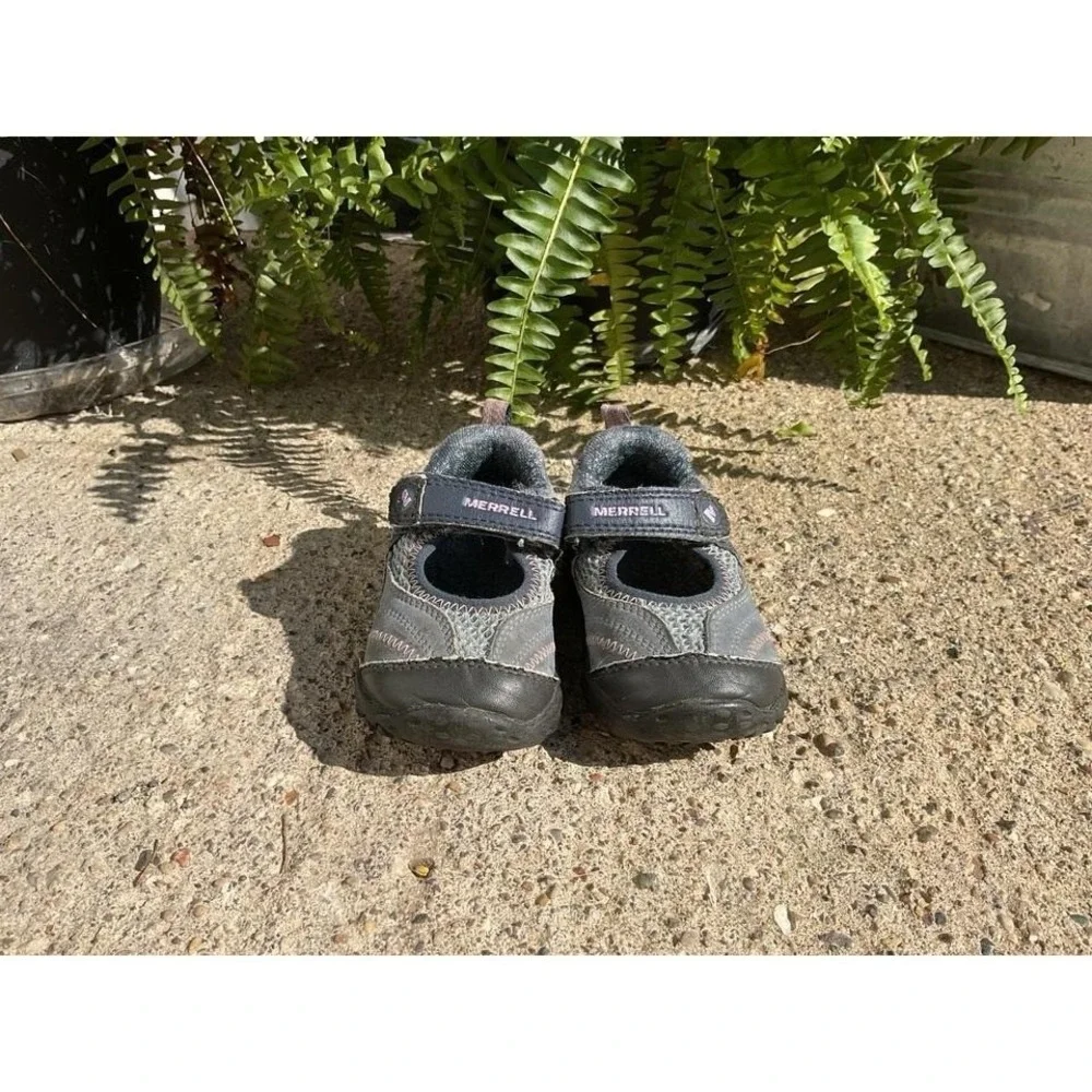 Merrell Kids Little Girls Toddler 5 Synthetic Mary Jane Shoes Pink Gray‎ Comfort